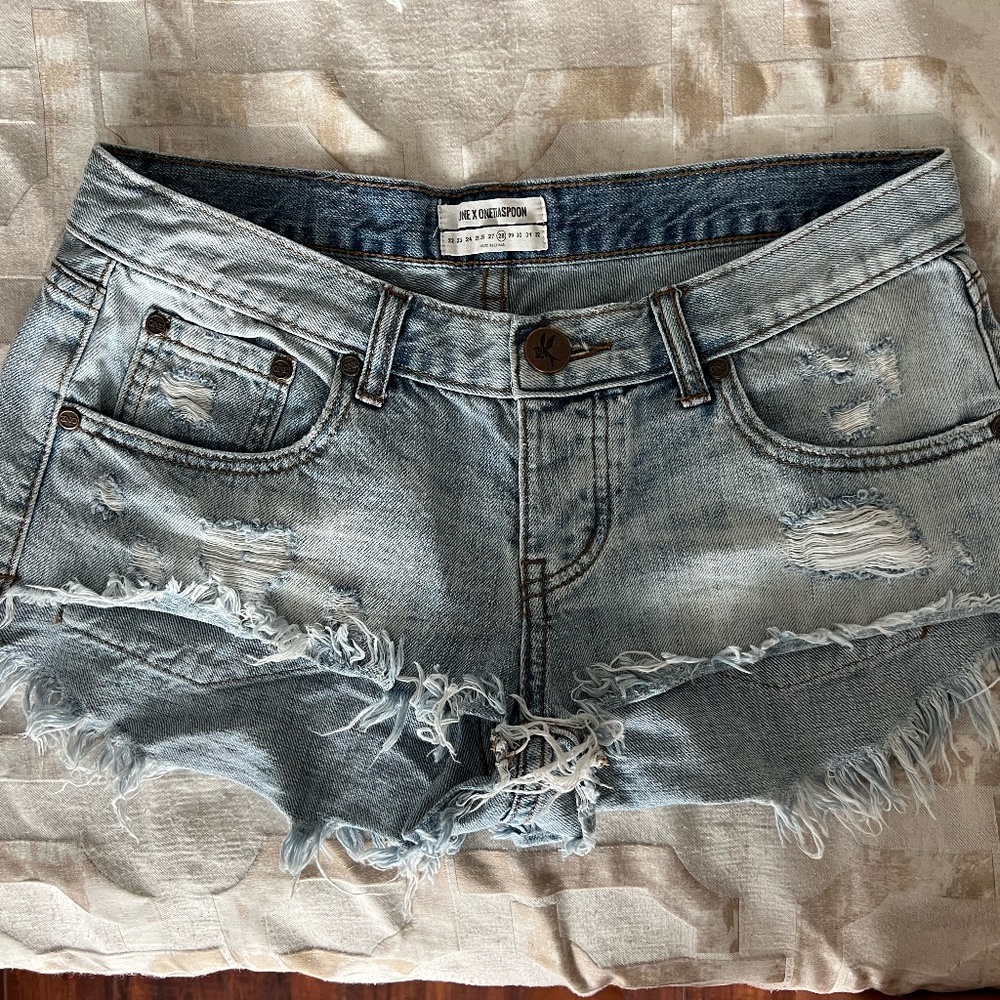 ONE X ONETEASPOON Denim Shorts